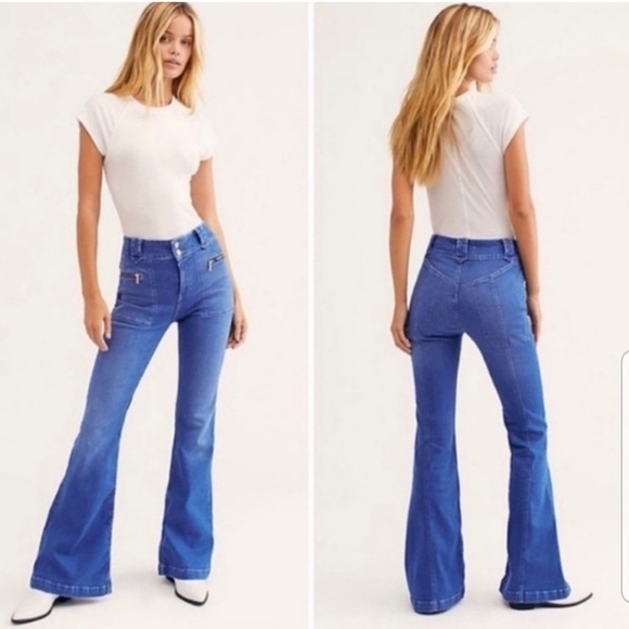 Free People Layla Flare Jeans  26 - Picture 1 of 14